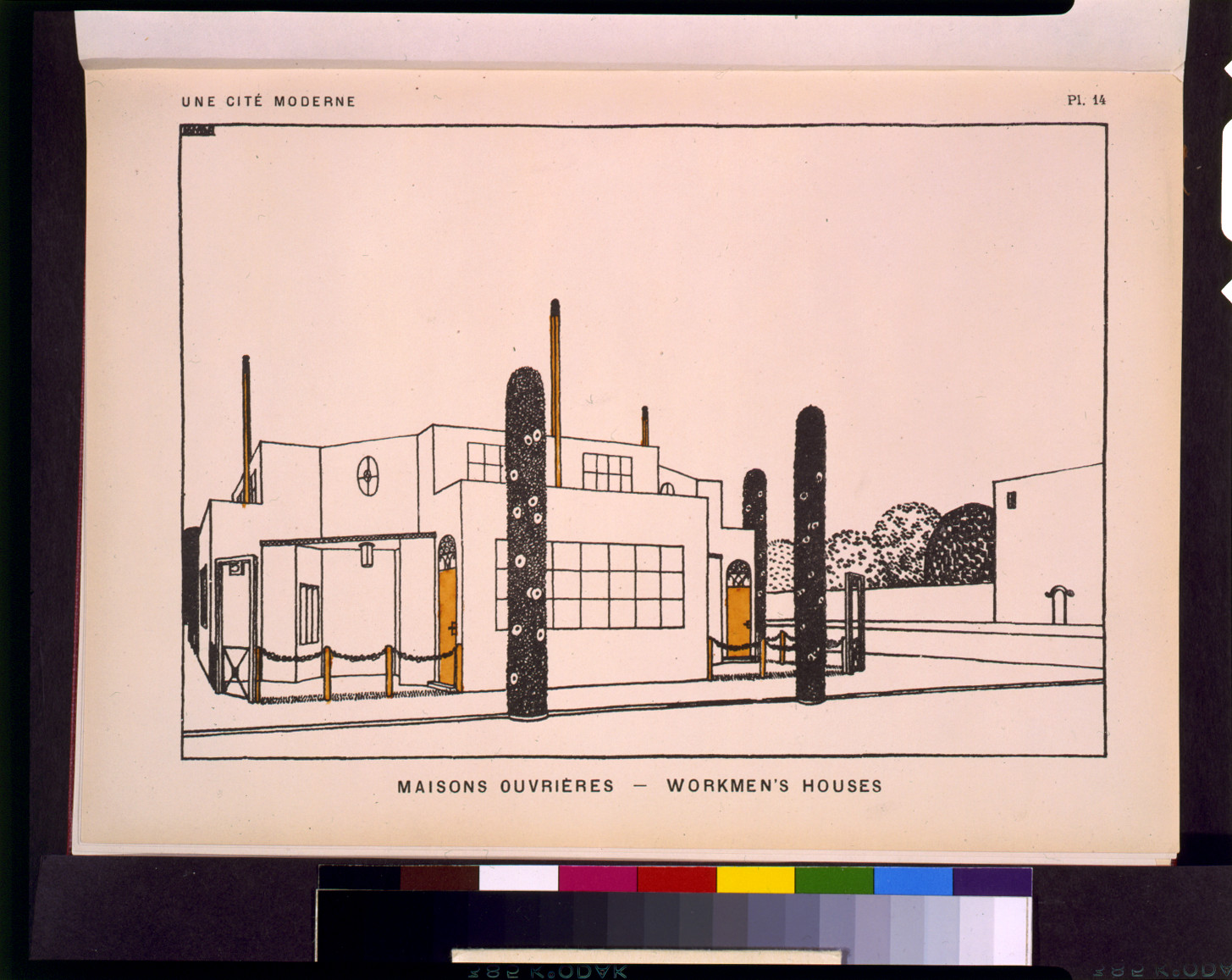 Maisons ouvrières - workmen's houses / RMS., London : Benn Brothers Ltd., [1922] — antique lithograph
