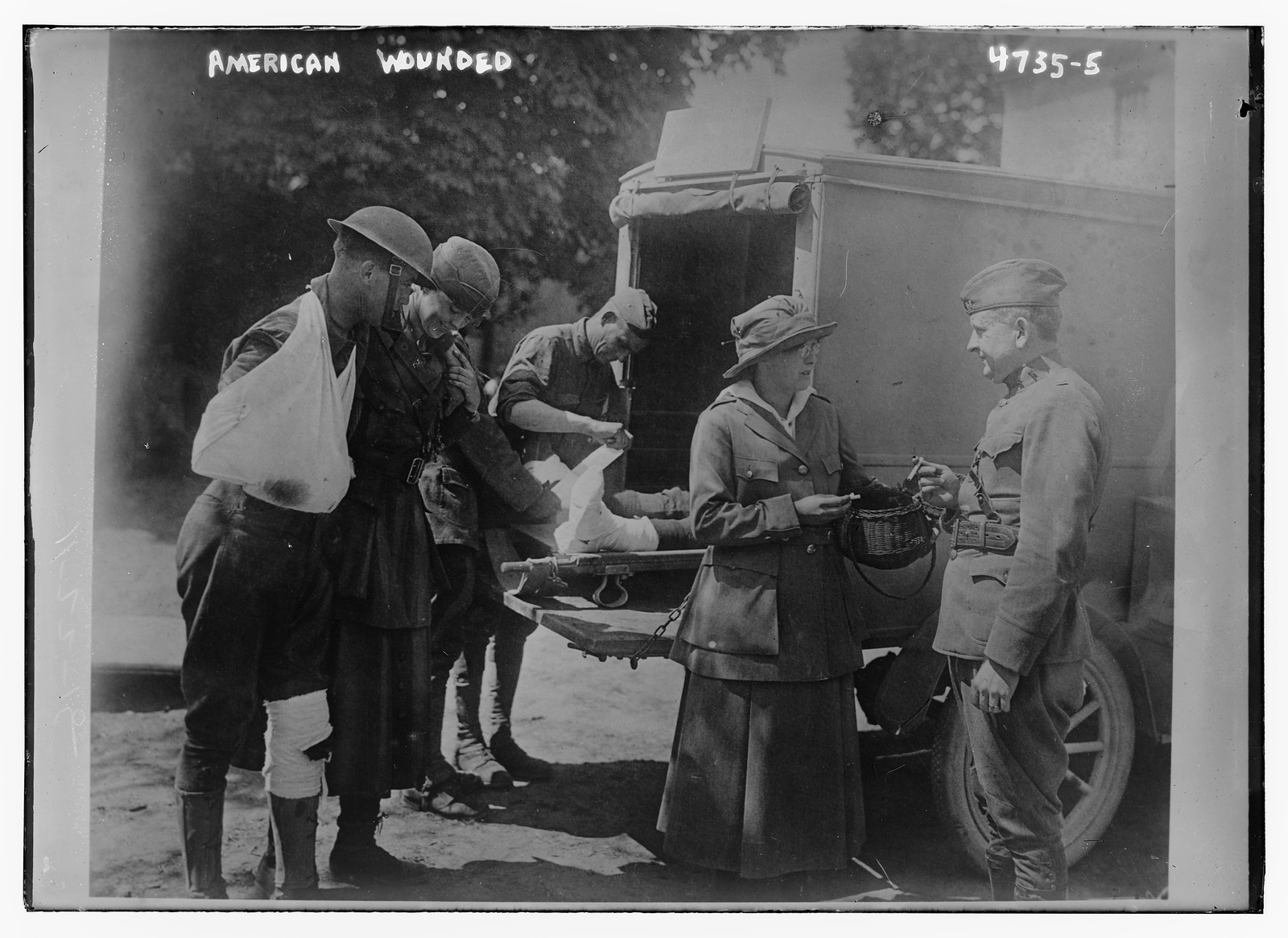 American Wounded, n/a — historic photograph