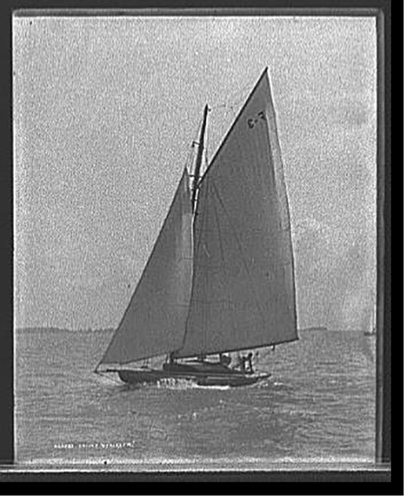 Yacht Otsiketa, c1906. — historic photograph
