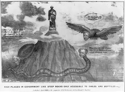 High places in government like steep rocks only accessible to eagles and reptiles