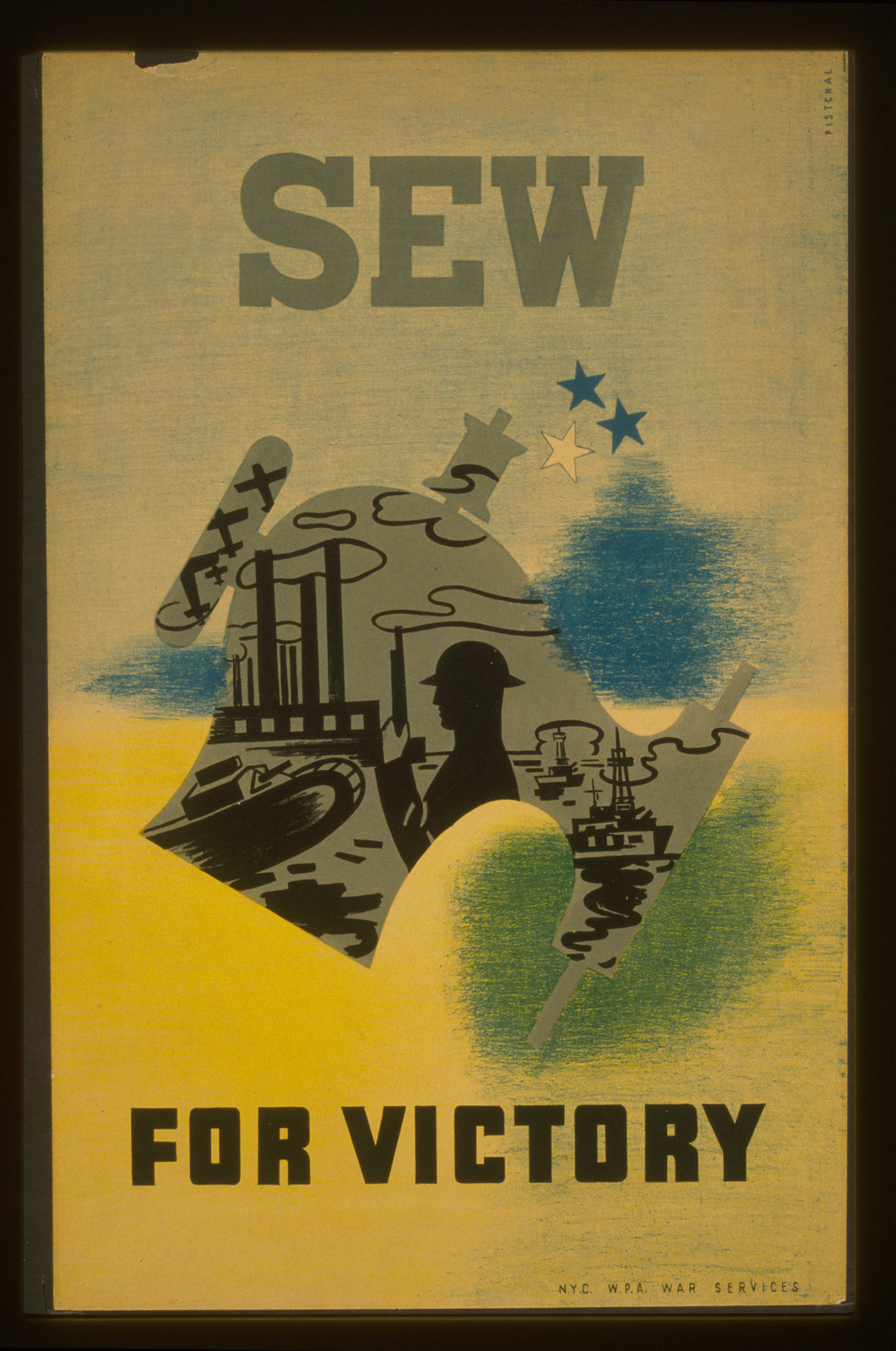 Sew for victory / Pistchal., 1941 — vintage poster
