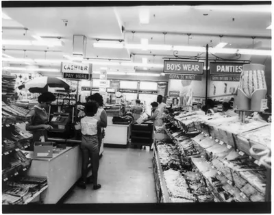 Cuban refugees [in department store] in Miami, 1962