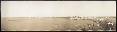 Dress parade and camp, 1908, panoramic photograph