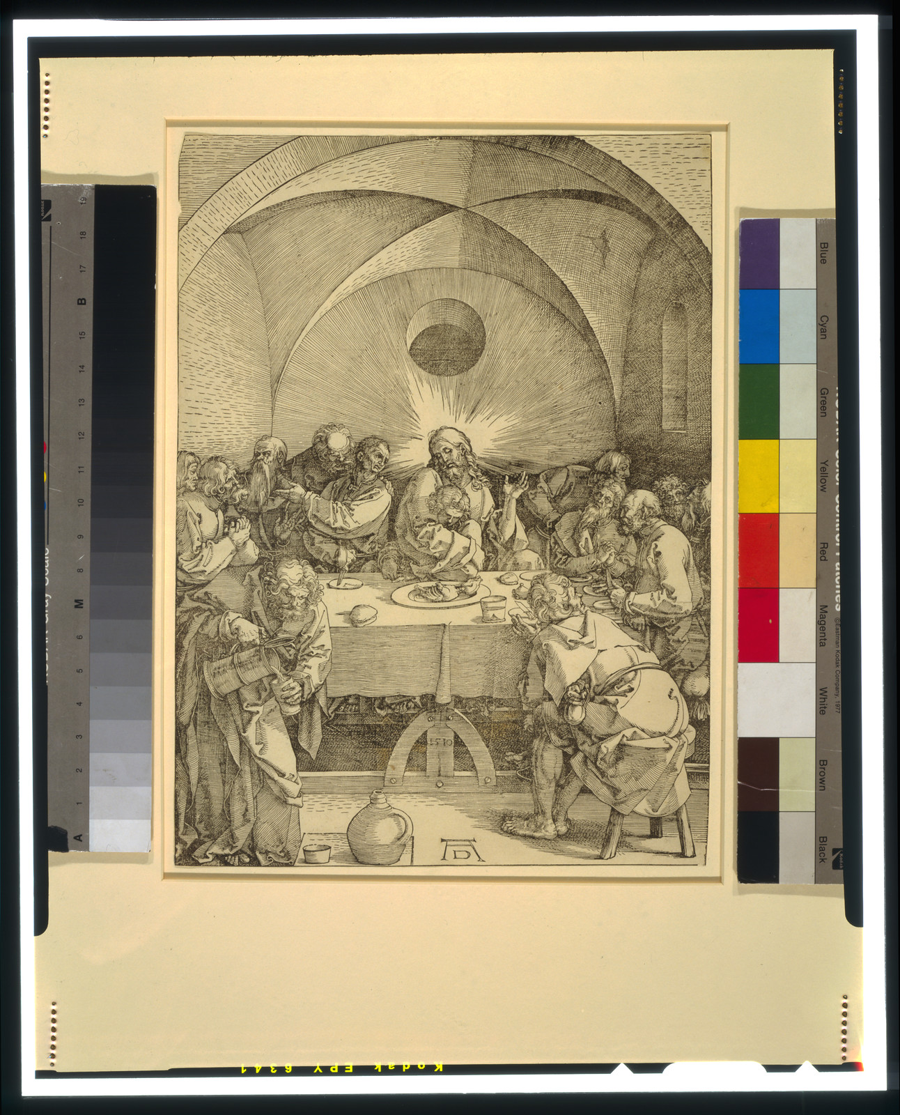 [The Great Passion: Last Supper] / AD [monogram]., 1510 — historic print