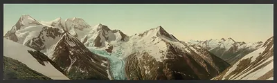 Mt. Fox and Mt. Dawson from Asulkan Pass, Selkirk Mountains, B.C.