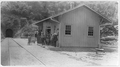 [Mt. Mitchell station - railroad station for Little Switzerland, N.C.]