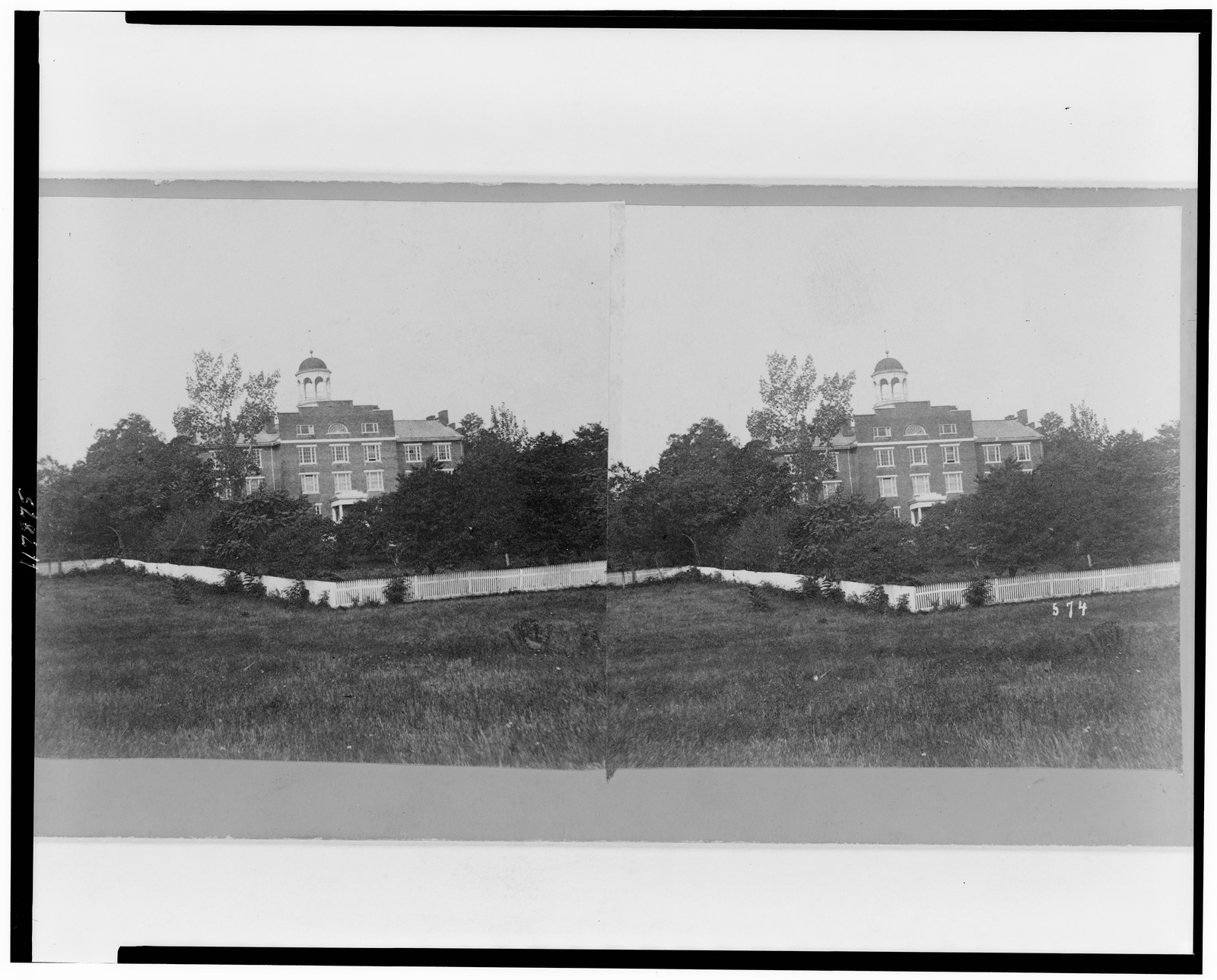 Battle-field of Gettysburg - Theological Seminary, used as a hospital during and after the battle, Gettysburg, Pa. : Tipton & Myers, publishers, [between 1868 and 1880] — historic photograph