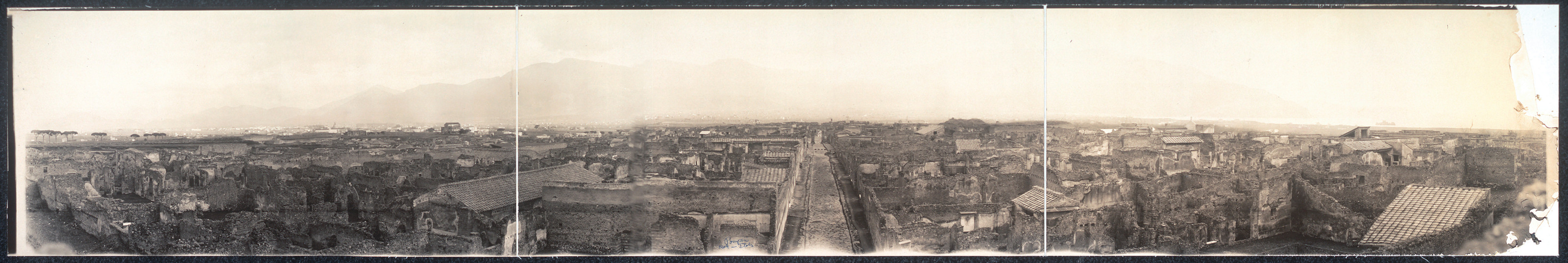 Destroyed city of Pompeii, Italy, 1910, 1910 — historic image