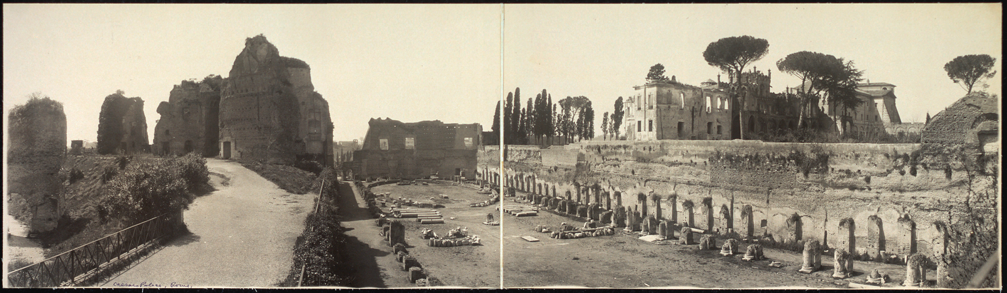 Caesars Palace, Palatine Hill, Italy, 1909, 1909 — historic image