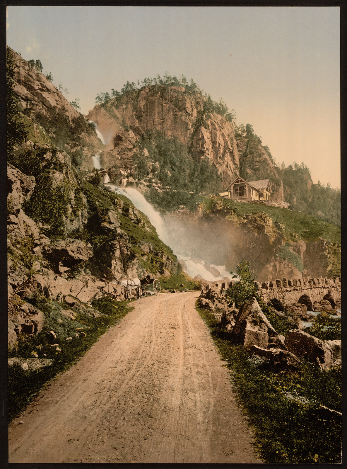 Laatefos Odde Hardanger Fjord Norway, [between ca. 1890 and ca. 1900]. — historic print
