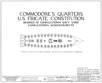 Commodore's Quarters, U.S. Frigate Constitution, Charlestown Navy Yard