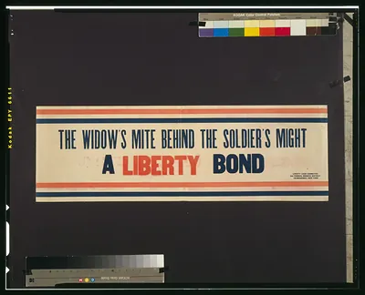 The widow's mite behind the soldier's might--A Liberty Bond