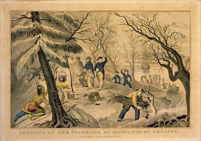 Landing of the Pilgrims at Plymouth Rock, Dec. 1620