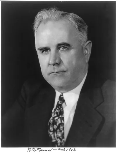 [Hon. Noah Morgan Mason, 1882- , bust portrait, facing left]