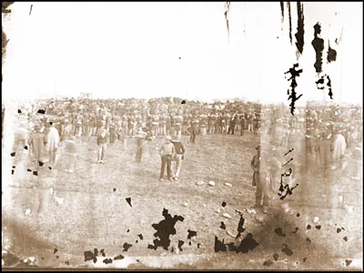 Gettysburg Pa. Crowds at the dedication of the battlefield cemetery