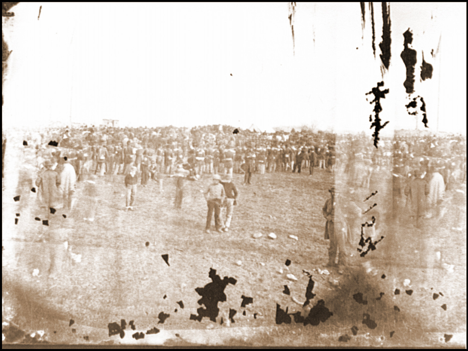 Gettysburg Pa. Crowds at the dedication of the battlefield cemetery, 1863 — historic photograph
