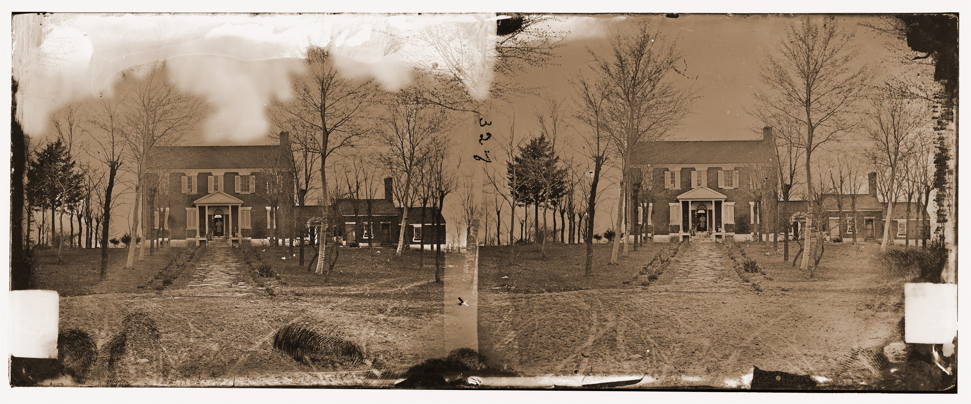 Manassas Station Virginia. General Beauregards headquarters, 1862 — historic photograph