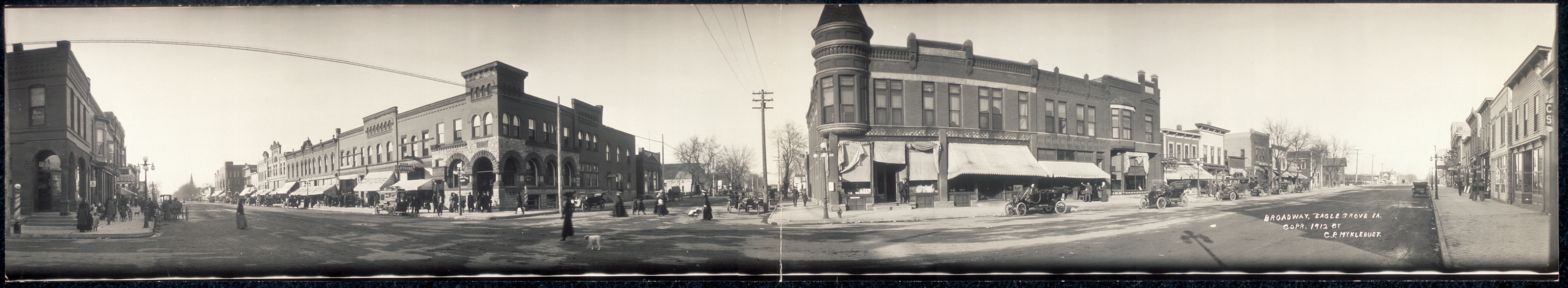 Broadway, Eagle Grove, Iowa, 1912, 1912 — historic image
