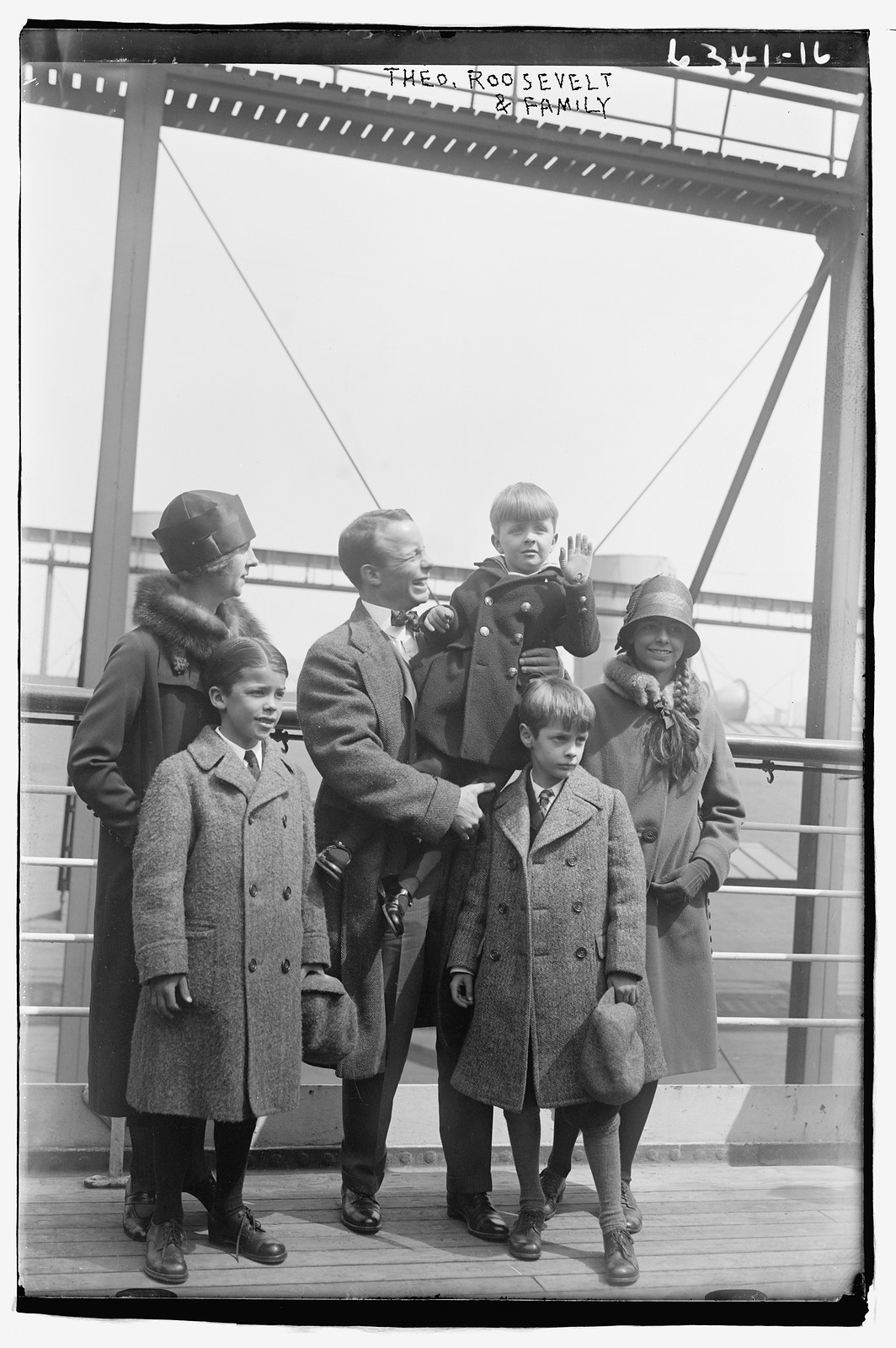 Theo. Roosevelt Jr. with family, n/a — historic photograph