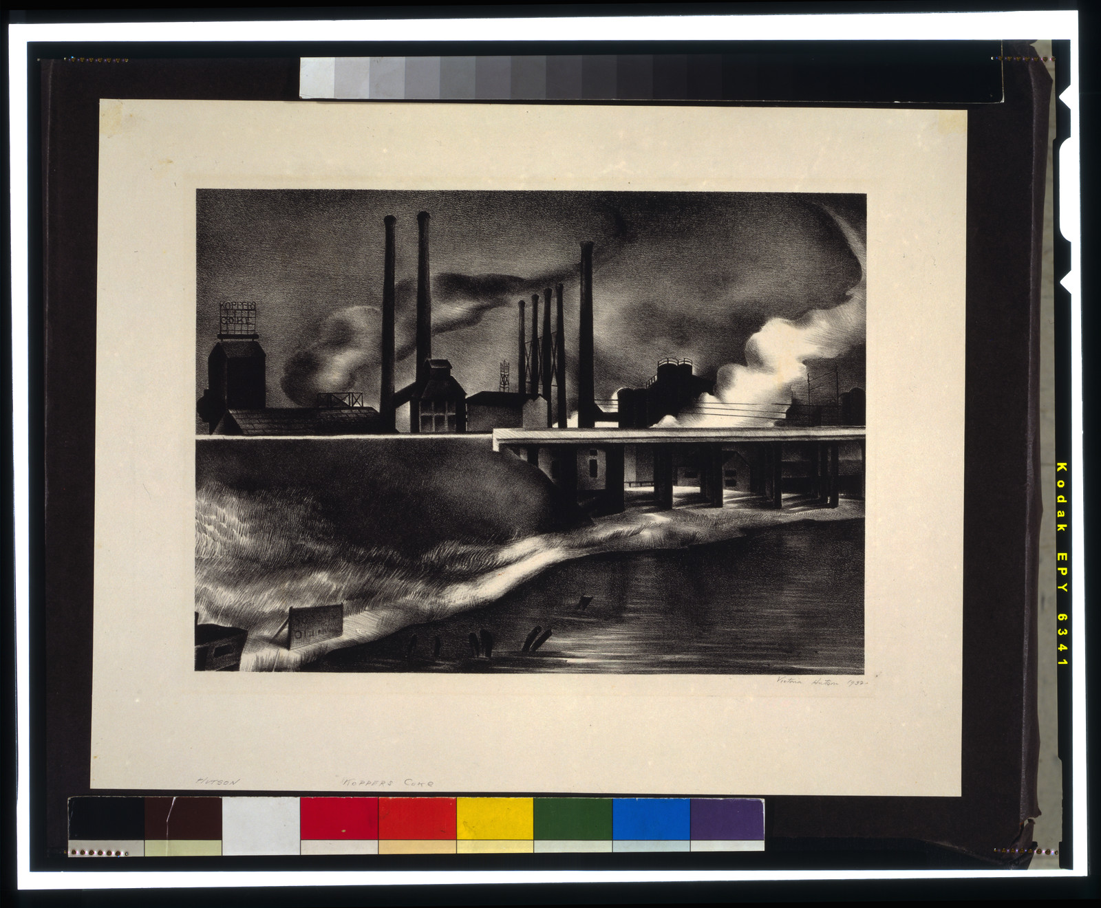 Koppers coke / Victoria Hutson, 1932., 1932 — antique lithograph