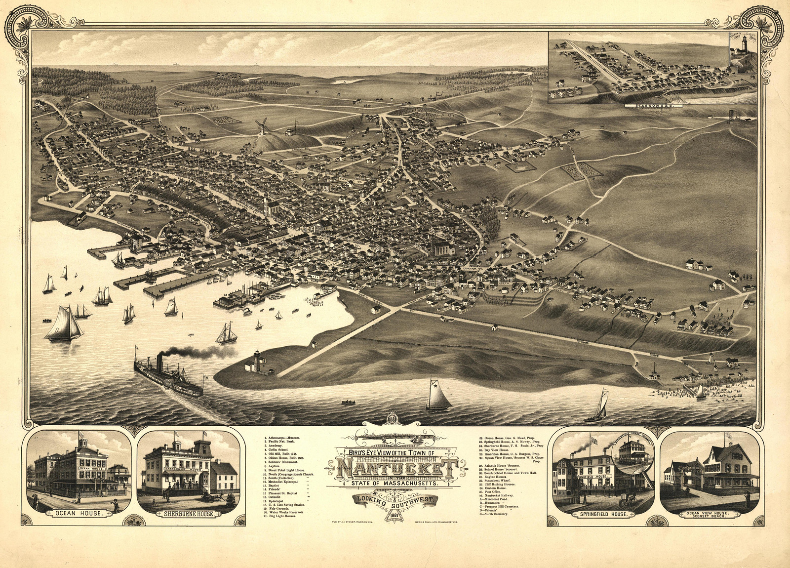 MA Nantucket 1881, 1881 — historic image
