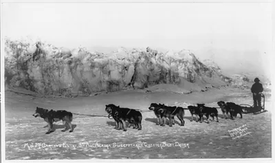 M.J. McCarthy's entry, 3rd All-Alaska sweepstakes, Chester Bilby, driver