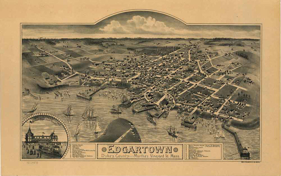 MA Edgartown 1886, 1886 — antique map