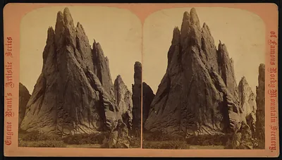 Garden of the Gods located five miles from Colorado Springs - [...]biter Towers 330 ft. high