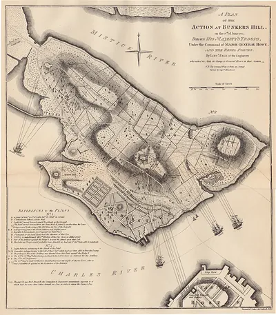 A Plan Of the Action At Bunker Hill