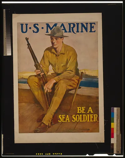U.S. Marine - Be a sea soldier / Clarence F. Underwood.