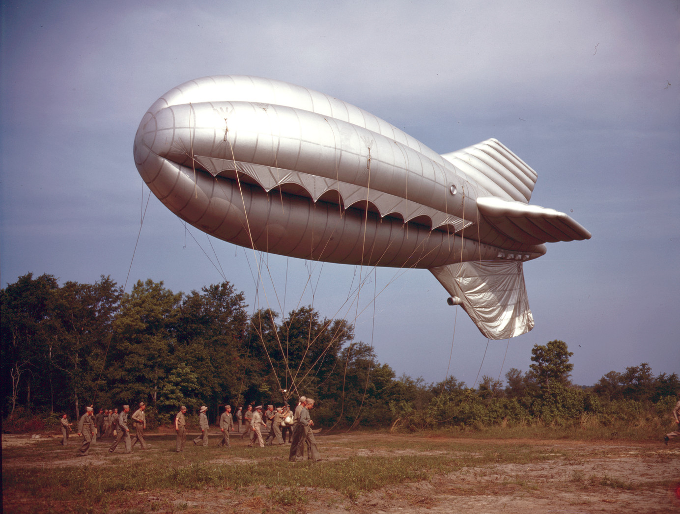 Barrage balloon, Parris Island, S.C — historic image