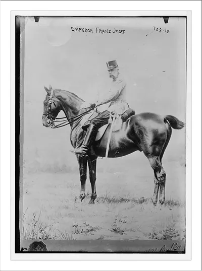 Emperor Franz Josef, on horse back