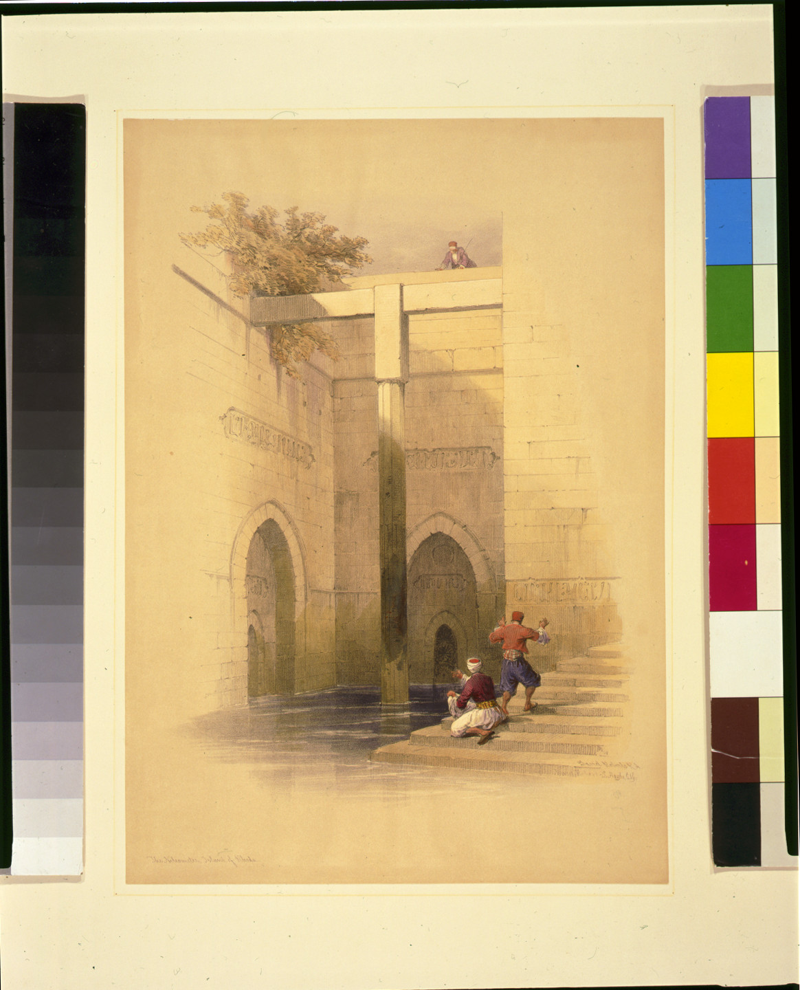 The nilometer, Island of Rhoda / David Roberts, R.A., [published between 1846 and 1849] — antique lithograph