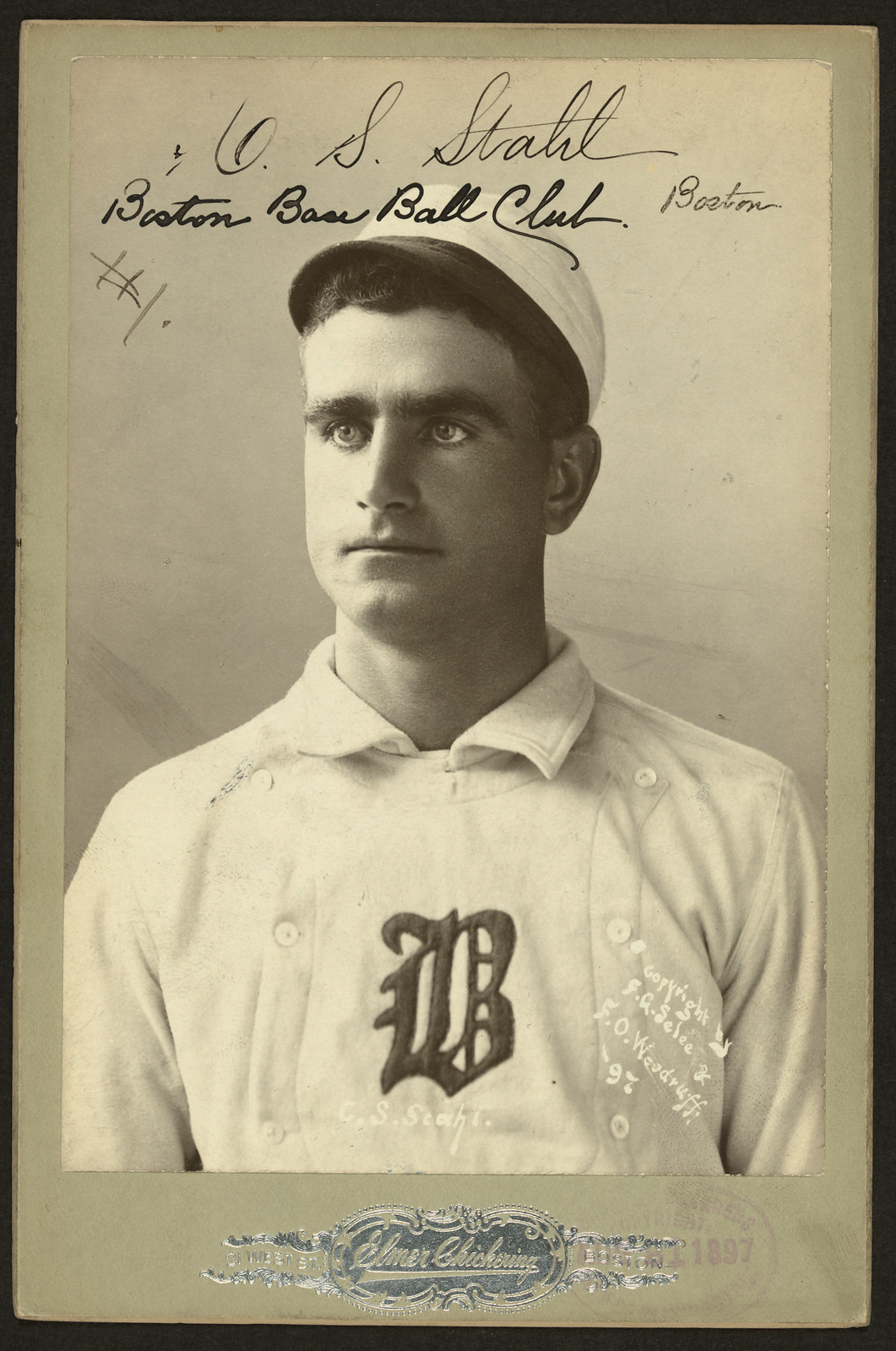 C.S. Stahl - Boston Base Ball Club, c. 1897 — historic photograph