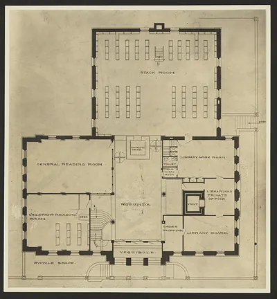 Floorplanfor Carnegie Library St J
