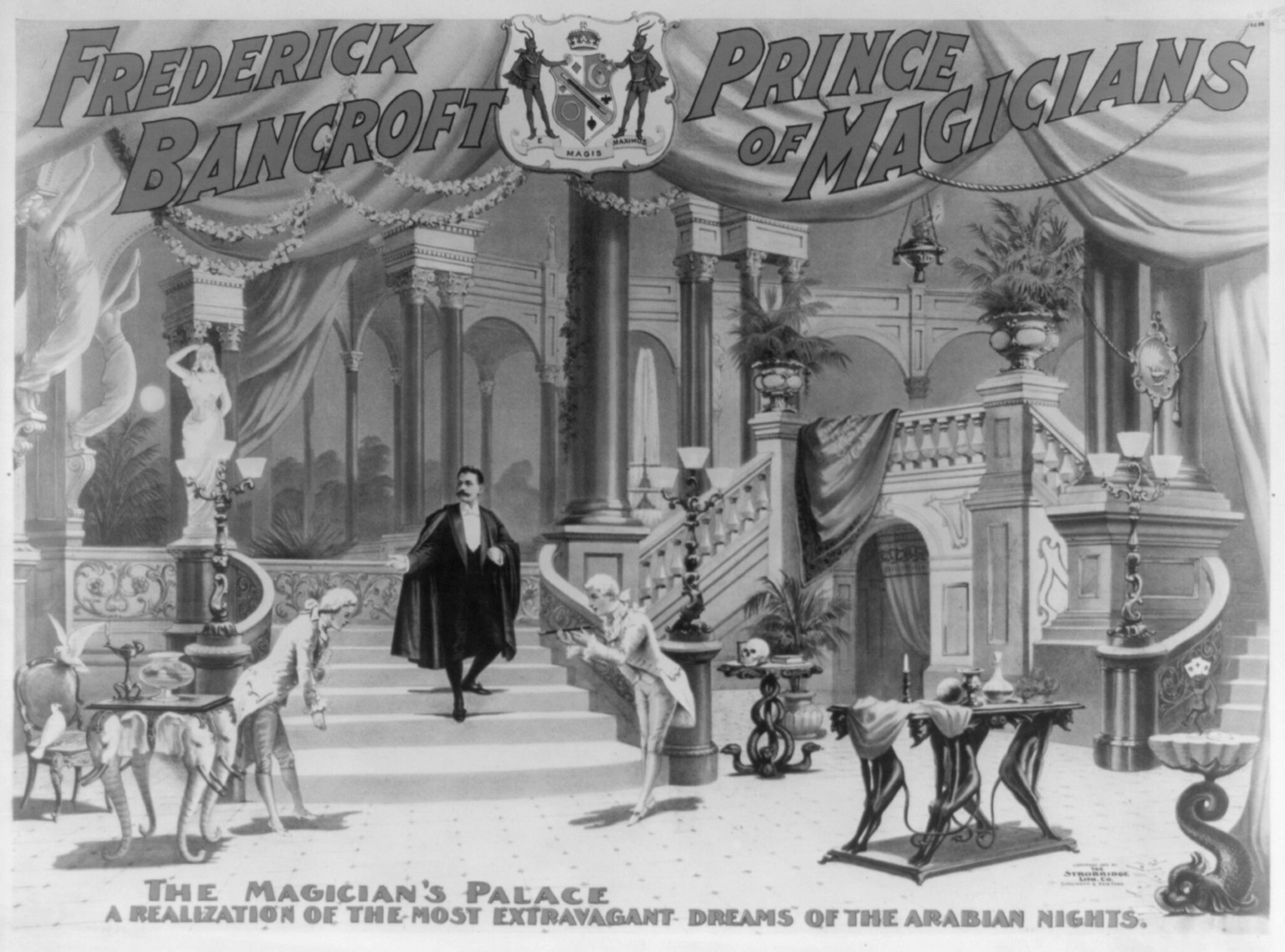 Frederick Bancroft, prince of magicians, Cincinnati ; New York : Strobridge Lith. Co., c1895. — vintage poster