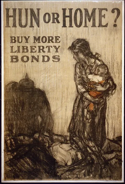 Hun or home? Buy more Liberty Bonds / Raleigh.