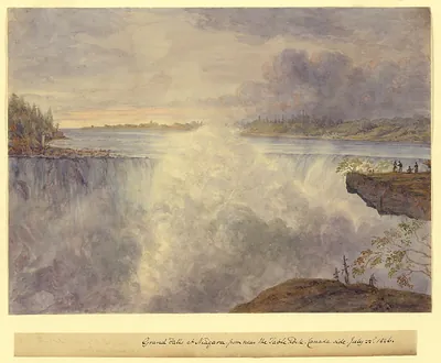 Grand Falls of Niagara from near the Table Rock, Canada side, July 22, 1846