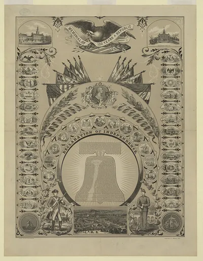 Memorial of 100 Years a Republic, Declaration of Independence