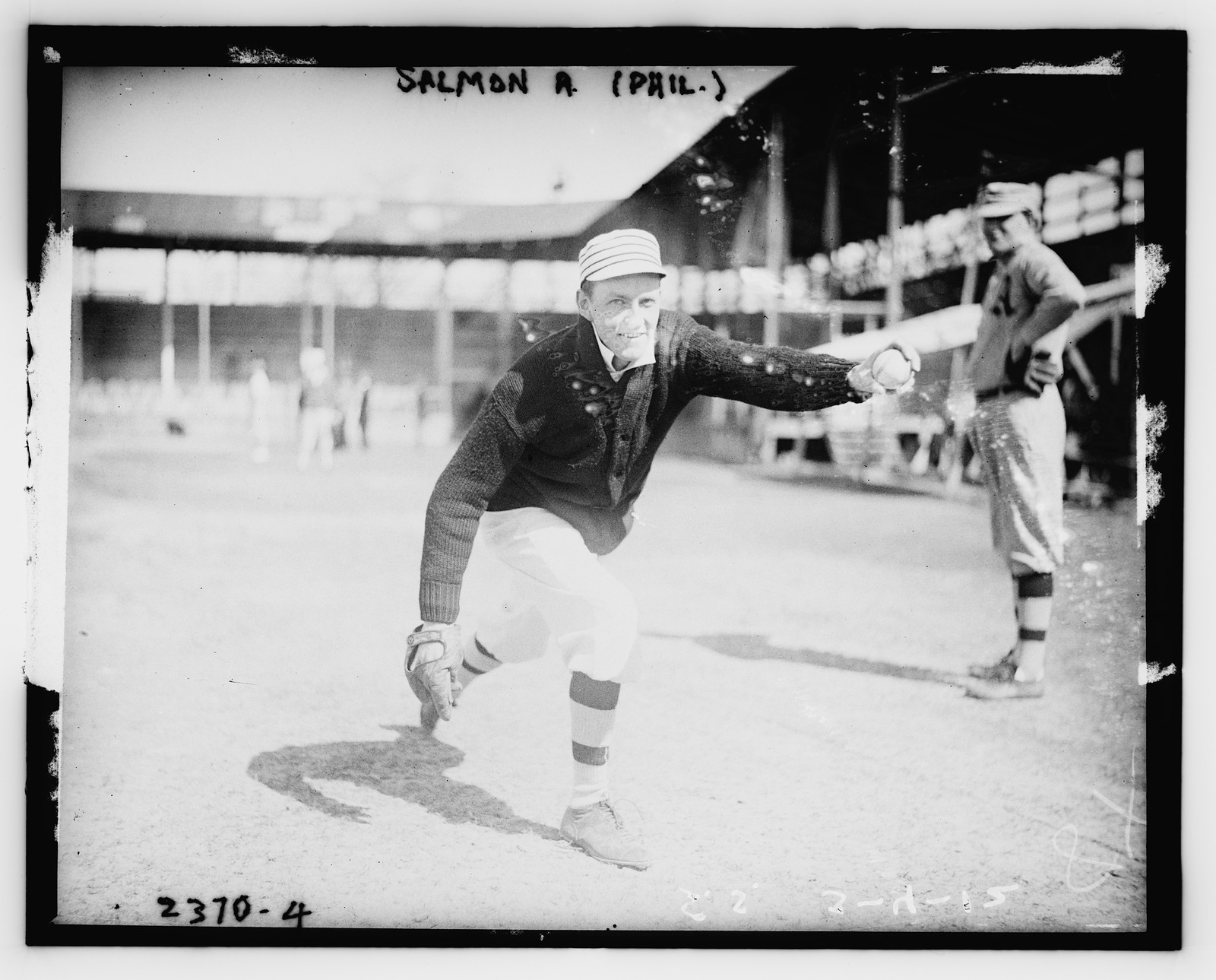 Pitcher Roger E. Salmon, Philadelphia AL (baseball), [1912] — historic photograph