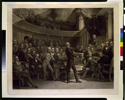 The United States Senate, A.D. 1850 / drawn by P. F. Rothermel ; engraved by R. Whitechurch.