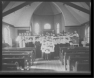 Vested choir, St. Mary's Mission, [Detroit, Mich.]