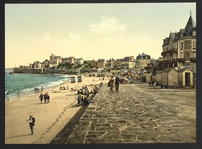 View of the beach Parame France