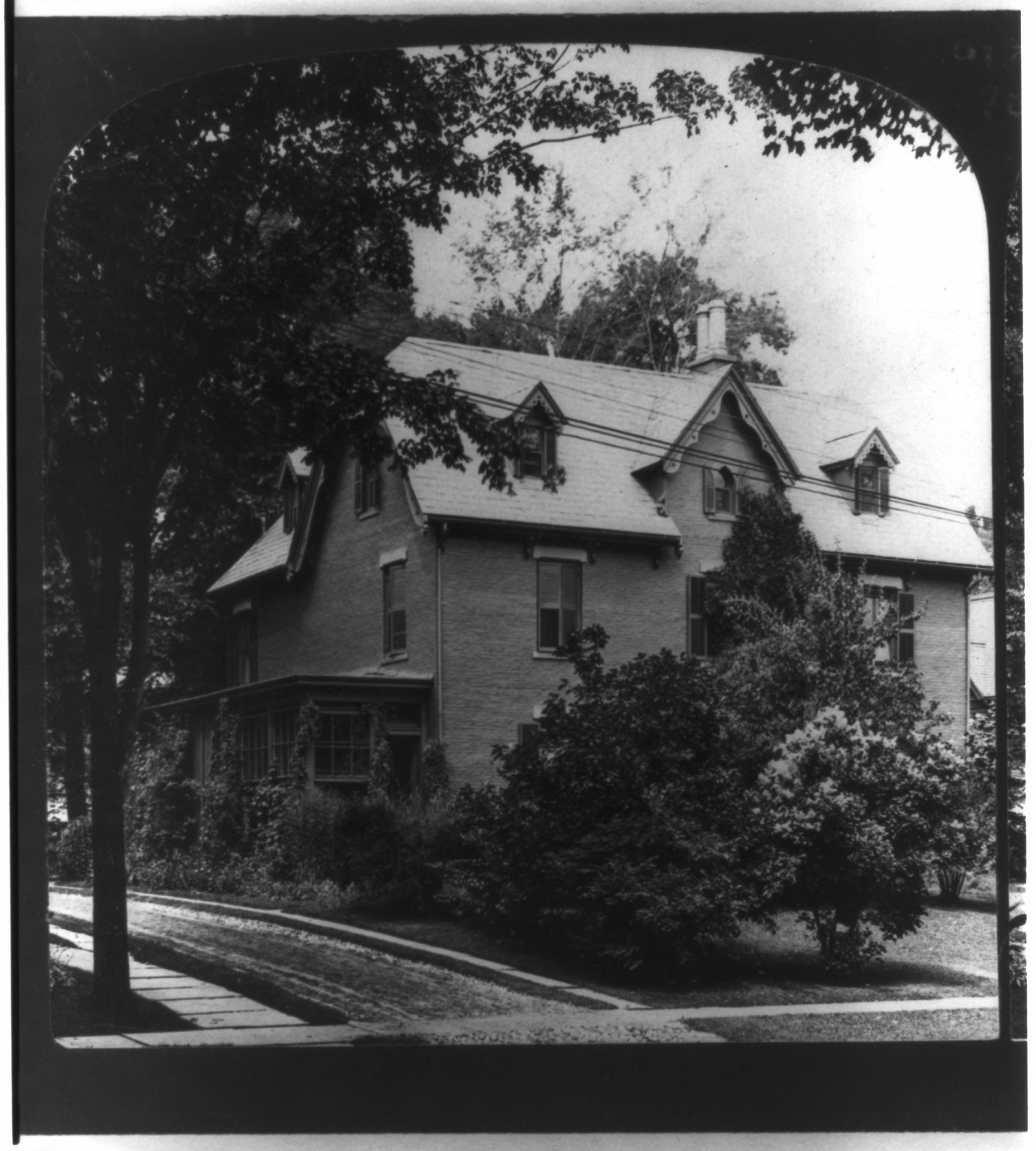[Harriet (Beecher) Stowe - home at Hartford, Connecticut - exterior], c1909. — historic photograph