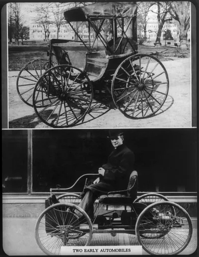 Two Early Automobiles