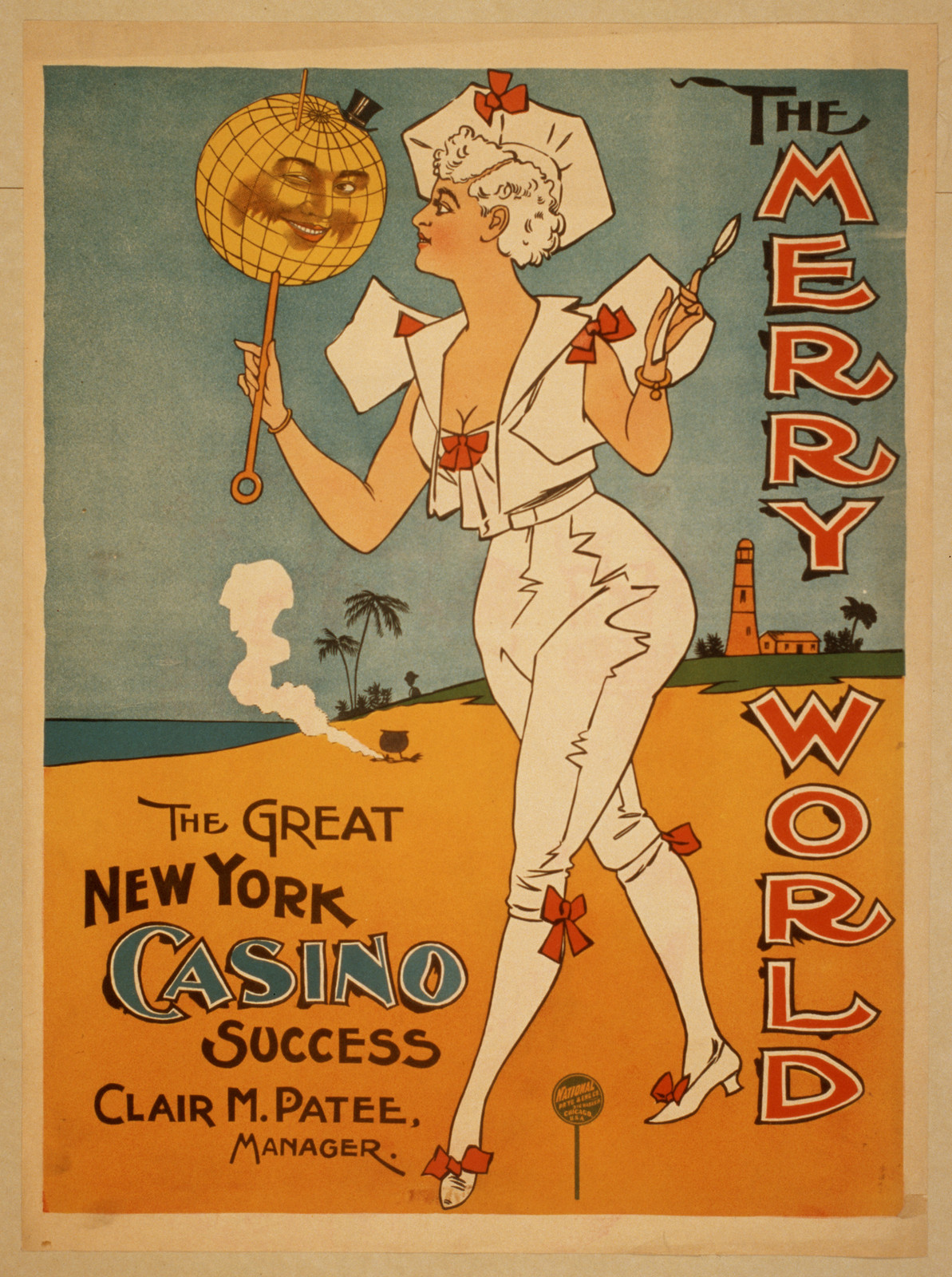 The merry world the great New York casino success., 1894 — vintage poster
