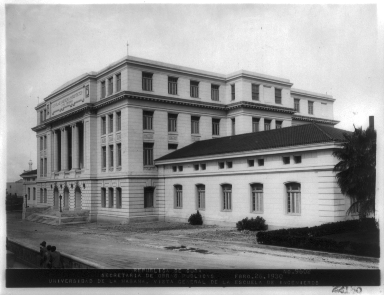 Cuba, Havana, School of Engineering, University of Havana, 1930 Feb. 26. — historic photograph