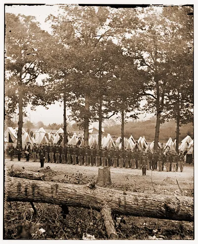 Camp of 35th New York Volunteers. (Jefferson County Regiment)