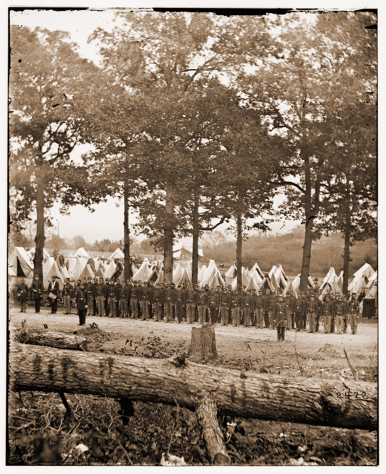 Camp of 35th New York Volunteers. (Jefferson County Regiment), 1861 — historic photograph