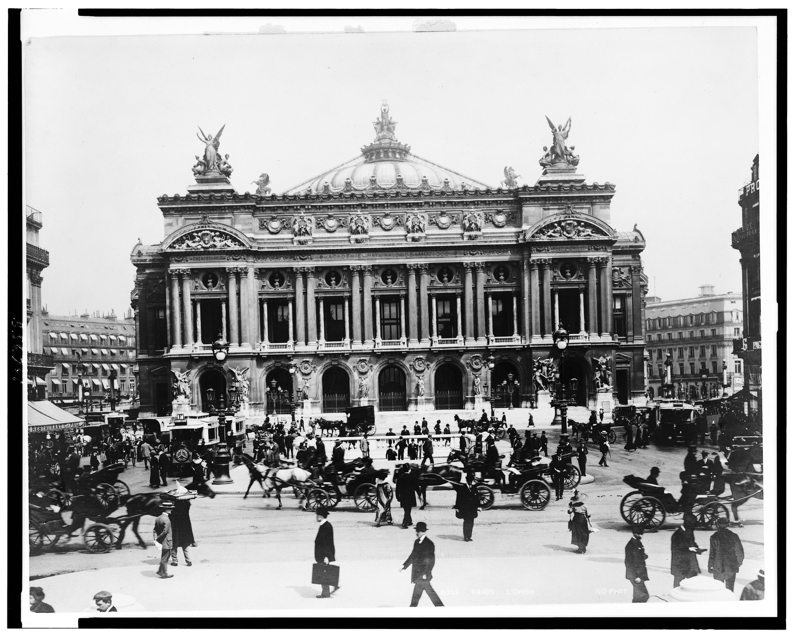 [Exterior of Paris Opera House], [betweeen 1890 and 1920] — historic photograph